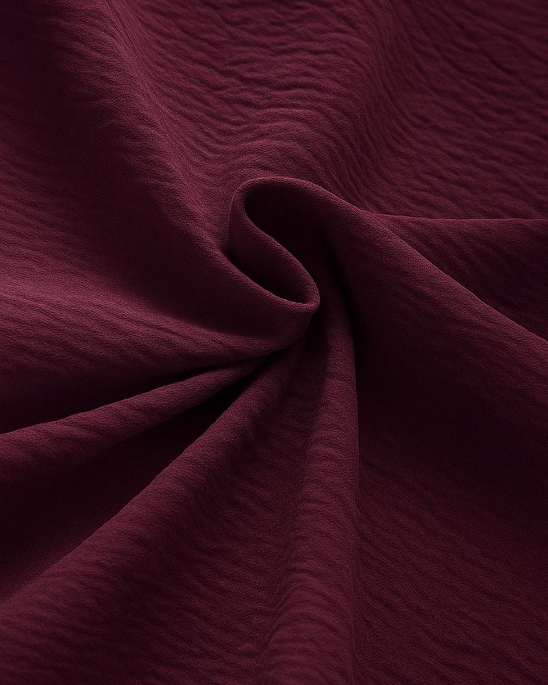 Premium Maroon Textured Half Sleeve Casual Shirt
