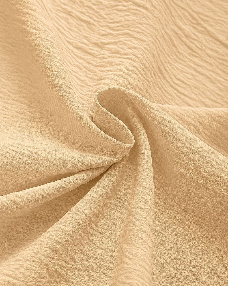 Premium Beige Textured Half Sleeve Casual Shirt